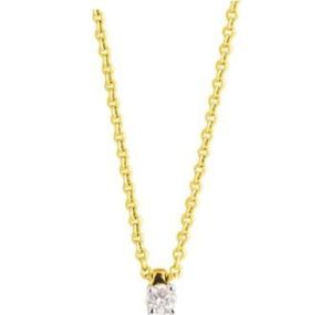 Collier dts 0.08ct GH SI or jaune